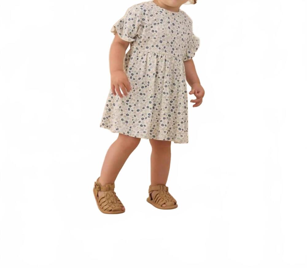 NEW RYLEE + CRU girl's babydoll dress in blue meadow